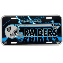 Oakland Raiders Sword Vtg Wincraft Plastic Sign Plate NFL Licensed USA F... - $19.22
