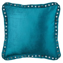 Blue Throw Pillow Covers 16&quot;x16&quot; Velvet, Turquoise Blue Crystal Palace - £31.28 GBP+
