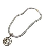 Authentic! John Hardy JH 18k Yellow Gold Silver Dot Pendant And Necklace - $24,850.17 MXN