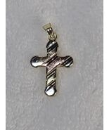 Cross Pendant - Tri color- Gold Plated 1.5" - $9.99