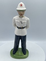 Vintage Bahamas Policeman Porcelain Figure Ceramic Police Cop Souvenir 8.5&quot; - $28.49