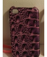 iPhone 4 Purple Scale Design Silicone Phone Case - £4.55 GBP