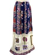 Authentic VTG 70s Chessa Davis Patchwork Maxi Skirt M Boho Bells Hem 30W–34L - $320.71