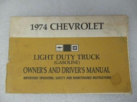 Chevy Pickup TCHEV10   1974 Owners Manual 17364 - £13.42 GBP