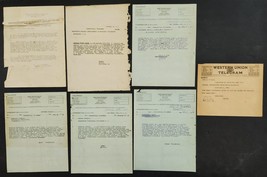1918 antique WWI WAR DEPARTMENT clarksville tn 7pc LOT MEDICAL CORRESPON... - $48.02