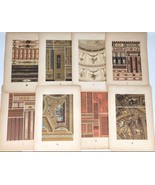 8 Antique French Color Plates Renaissance Architecture 16th - 18th Centu... - £117.16 GBP