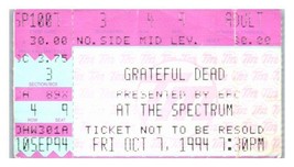 Grateful Dead Konzert Ticket Stumpf October 7 1994 Philadelphia - £41.88 GBP