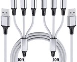 Multi Charging Cable, 10Ft 2Pack Multi Phone Charger Cable Braided Unive... - $27.99