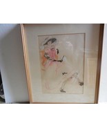 &quot;Lady in Pink&quot; Pencl Sketch - framed - $24.40