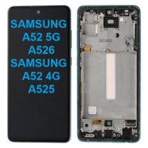 LCD Screen Touch Display Replacement w/Frame for Samsung A52 A525 4G/A52... - $18.66