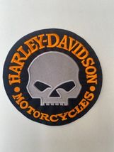 Harley Davidson Willie G Skull Embroidery 10 Inches PATCH Motorcycle Biker Patch - £15.98 GBP