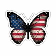 Butterfly USA Flag Sticker,  Peel N&#39; Stick, Different sizes - $54.31 MXN+