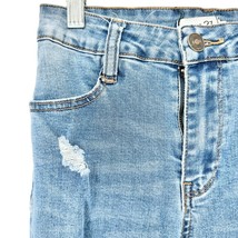 Rue 21 Jeans Women&#39;s Size 0 Blue Denim High-Rise Deconstructed - £11.87 GBP