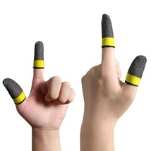 Gaming Finger Sleeve Breathable Fingertips Yellow  - $3.60