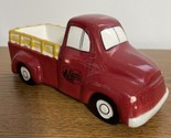 Cracker Barrel Ceramic 8 x 3 in RED Old Truck Tabletop Decor Planter Col... - £11.72 GBP