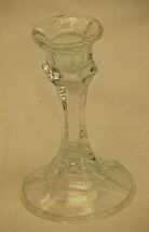 Clear Glass Candlestick Tapered Candle Holder Home Decor Classic Style 5... - $12.86