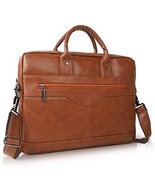 Legacy Vegan Leather Laptop Bag for Men/Office Bag for Men, Brown | Fits... - £36.85 GBP