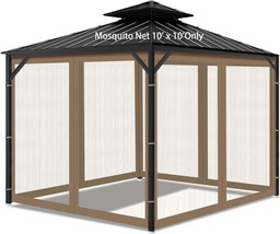 Gazebo Universal Replacement Mosquito Netting, 10&#39; X 10&#39;, Mosquito Net Only - $64.99