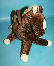 Girls Horse Brown Beige Plush Pony Purse 12&quot; Stuffed Animal Soft Toy Tot... - $9.95