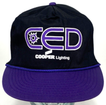 CED Cooper Lighting Hat-Mesh-Black, Purple-Rope Bill-Snapback-Trucker Cap - $16.50