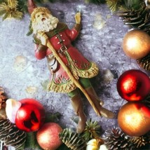 Ladas Christmas Santa Claus Ornament St Nicholas Old World Resin Victorian  - £11.75 GBP