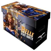 2 BCW Short Comic Storage Box with Belle Beast Hunter Art - $38.21