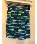 NEW Lands End Boys SZ Medium 8 Athletic Shorts 7&quot; Inseam Green Striped - $243.00 MXN