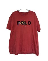 Men’s Polo by Ralph Lauren Logo Red Classic Short Sleeve T Shirt Size XL - £19.20 GBP