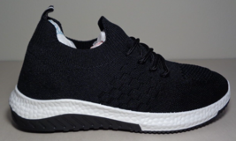 Danskin Size 6.5 M FREE Black Knit Lace Up Sneakers New Women&#39;s Shoes - £86.25 GBP