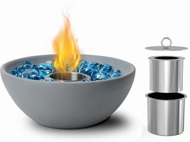 Concrete Fireplace For Indoor And Outdoor Use, Round S&#39;More Maker, Home ... - $59.93