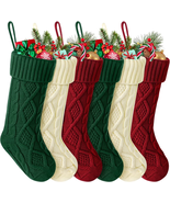 6Pcs Christmas Stockings Large Knitted Xmas Stockings 18" Christmas Deco... - €45,19 EUR 6Pcs Christmas Stockings Large Knitted Xmas Stockings 18" Christmas Deco... - €45,19 EUR