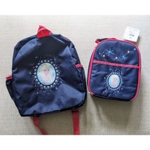 Hanna Andersson Disney Frozen Elsa Backpack Lunch Bag Box Set Girls Preschool - £39.55 GBP