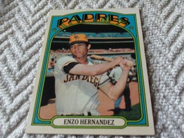 1972 Topps # 7 Enzo Hernandez Padres Baseball Nm / Mint Or Better ! - $39.99