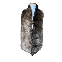 Yumi Kim Revolve Cuddle Me Chic Faux Fur Vest Caramel Brown Women Size S... - $27.84
