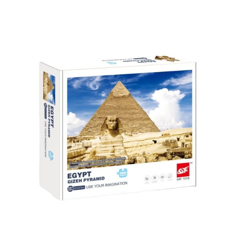 70*50cm Adult 1000 Pieces Jigsaw Puzzle Egypt Gizen Pyramid Famous World - £16.97 GBP