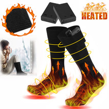 Men Women Electric Heated Socks Battery Power Winter Warm Thermal Skiing... - $36.99