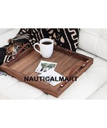 Nauticalmart Square Breakfast Tray handmade, solid wood, newlywed home d... - $98.01