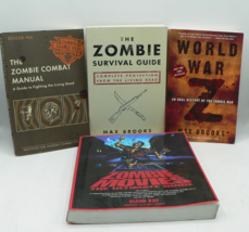 Lot of 4 Zombie Books: Zombie Combat/Zombie Movies/World War Z/Zombie Su... - $10.49