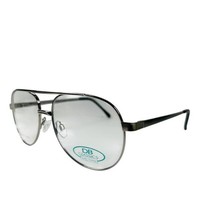 DB Classics Eyewear Gunmetal Aviator BOB Eyeglasses 58/16/145 - $24.70
