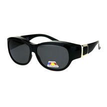 Polarized Lens Fit Over Sunglasses Womens Oval Oversized Designer Style - £16.51 GBP