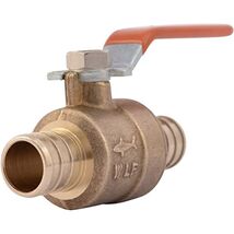 SharkBite 1/2 Inch Crimp Ball Valve with Drain, Brass Plumbing Fitting, PEX - $31.07 CAD