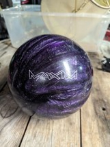 Ebonite Maxim Purple Swirl Glitter Bowling Ball 12lbs - $37.62