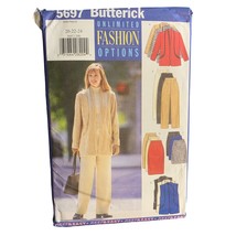 Butterick Misses Jacket Pants Vest Skirt Pants Sewing Pattern Sz 20-24 -... - $14.84