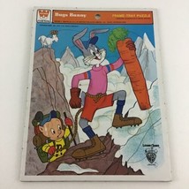 Whitman Frame Tray Puzzle Warner Bros Bugs Bunny Porky Pig Looney Tunes Vintage - $16.78
