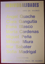 Original Poster Spain Madrid Culture Artists Trend 1982 - £28.88 GBP