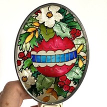 Joan Baker Christmas Ornament Night Light Hand Painted Art Glass - £12.70 GBP