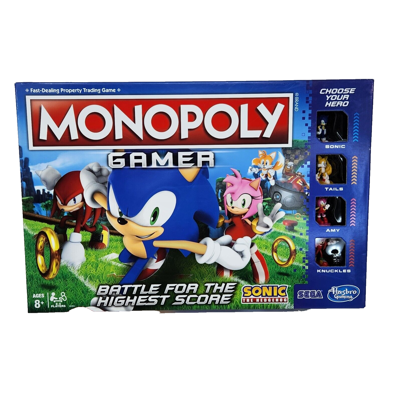 Primary image for MONOPOLY GAMER SONIC THE HEDGEHOG BOARD GAME 100% COMPLETE 2018