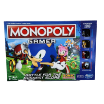Monopoly Gamer Sonic The Hedgehog Board Game 100% Complete 2018 - £56.04 GBP