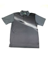 Ben Hogan Performance Polo Shirt Mens S Gray Black Striped Short Sleeve ... - £11.10 GBP