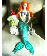  OOAK Gabriele Braun German Puppe Little Mermaid Doll w/Flounder,Crab  o... - £387.15 GBP